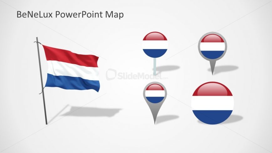 PowerPoint Shapes of Netherlands National Flag