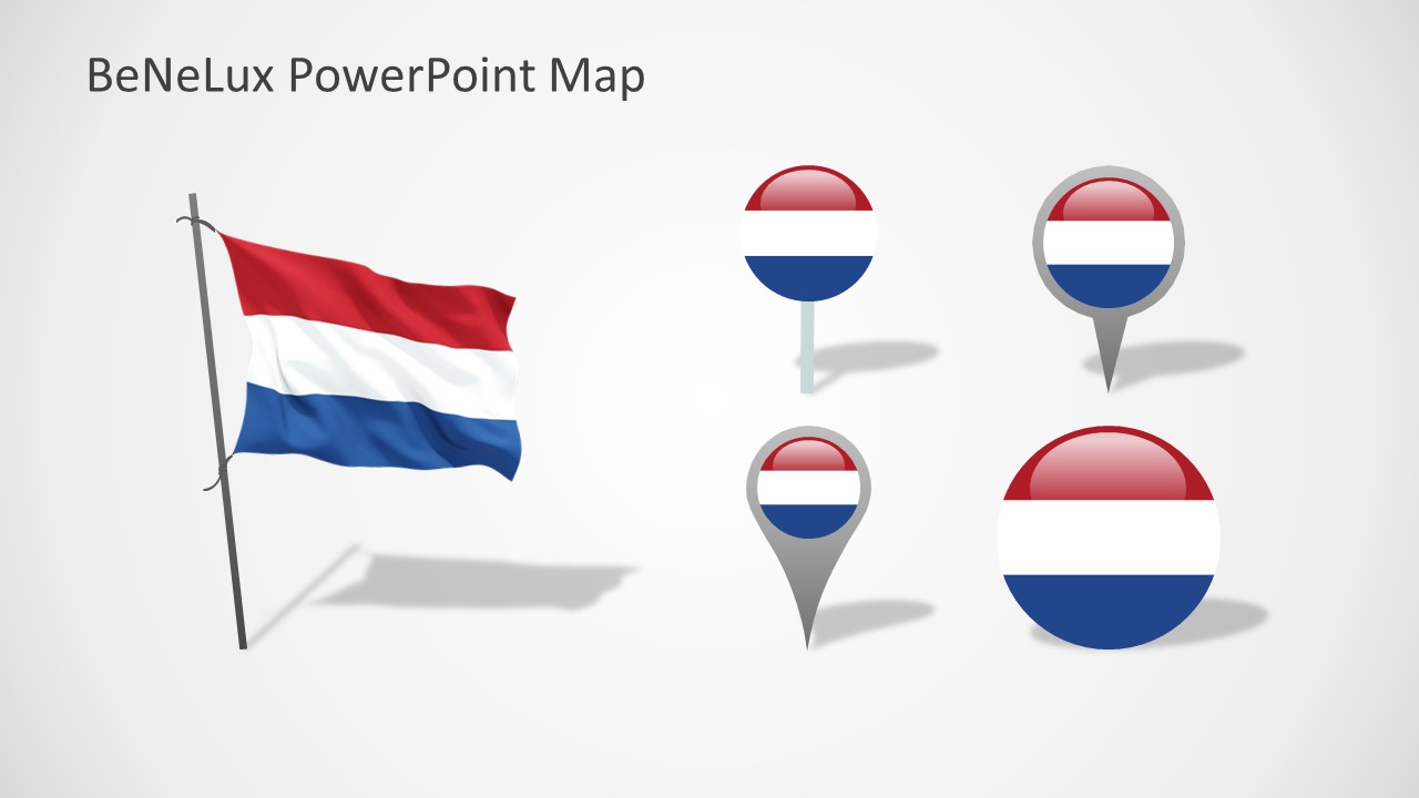 PowerPoint Shapes of Netherlands National Flag