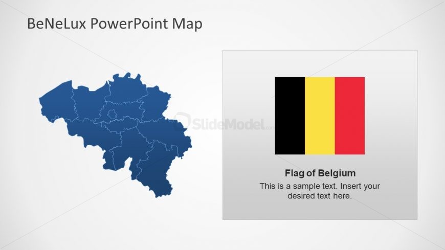 Outlined Map Shapes for Belgium