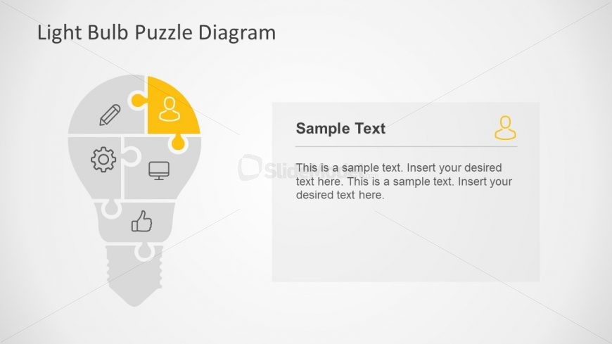 Five Pieces of Puzzle Presentation Diagram