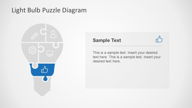 Puzzle Style 5 Segment Innovative Diagram