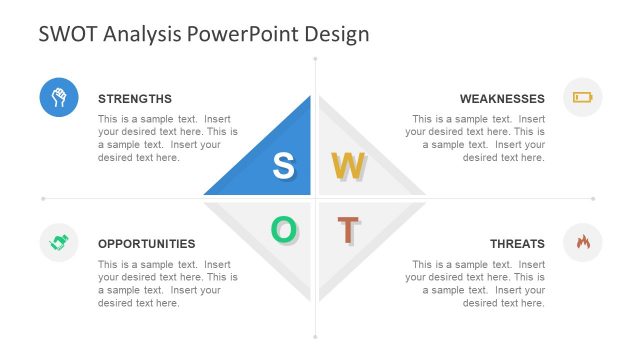 SWOT Matrix Presentation Slide