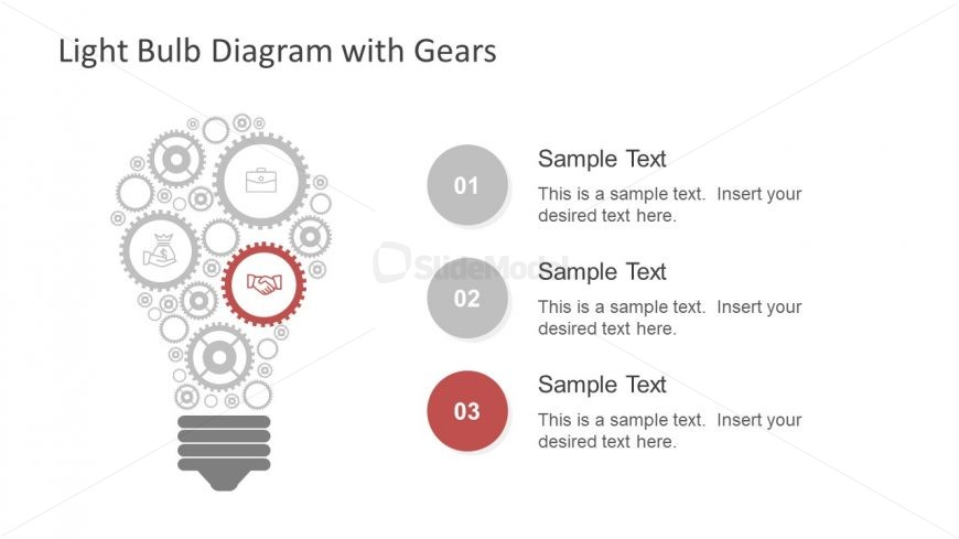 Infographic Icons Gear and Lightbulb