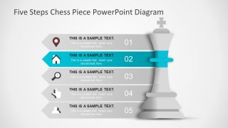 14 Professional Chess Pieces PowerPoint Diagrams and Icons to Show Strategy  Value Comparison Lists.