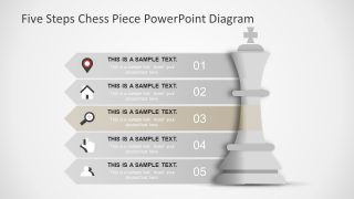 14 Professional Chess Pieces PowerPoint Diagrams and Icons to Show Strategy  Value Comparison Lists.