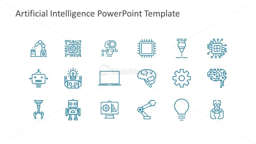 Simple Icons Presenting Artificial Intelligence