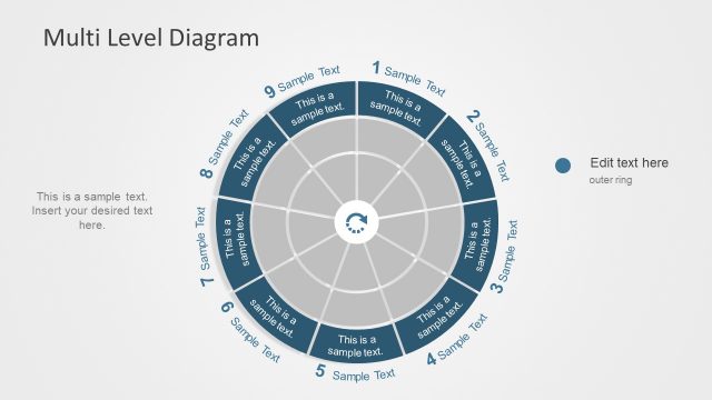 Level and Segment Circular Diagram Template