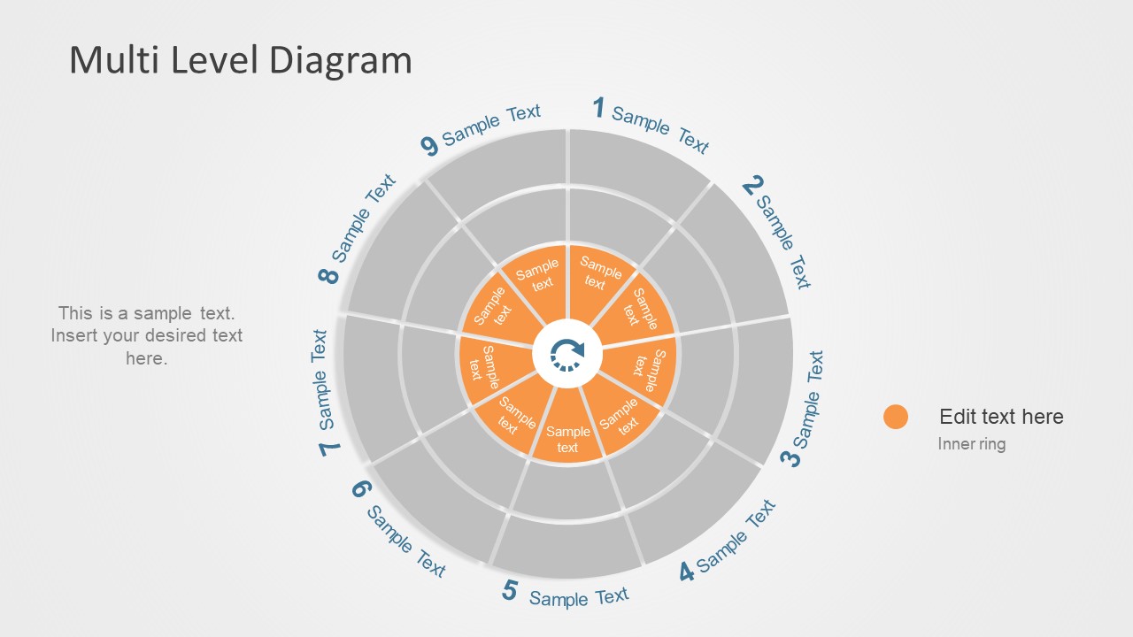 Editable Multilevel Phases PowerPoint Diagram - SlideModel