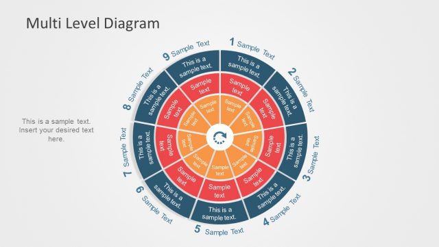 PowerPoint Shapes Multilevel Segment Diagram - SlideModel