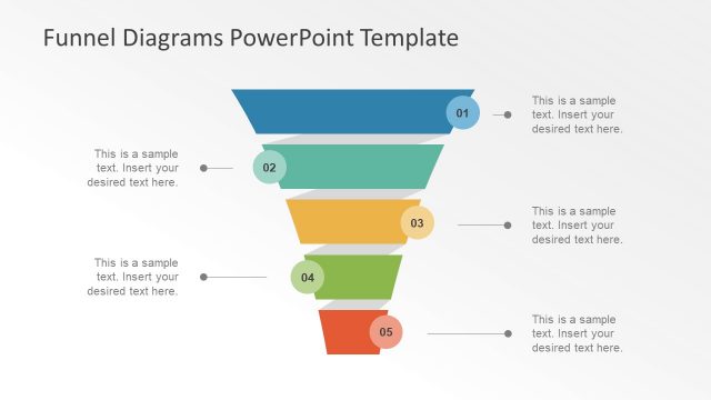 4 Step Funnel Diagram Vector Design