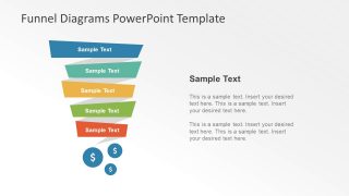 Colorful Shape of Funnel Diagram Template