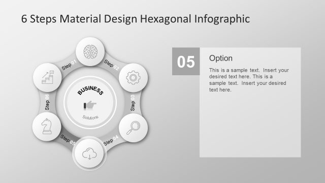 Hexagonal Infographic Slide Digital Cloud