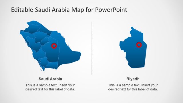 Circular Focus Slide for Saudi Arabia Map