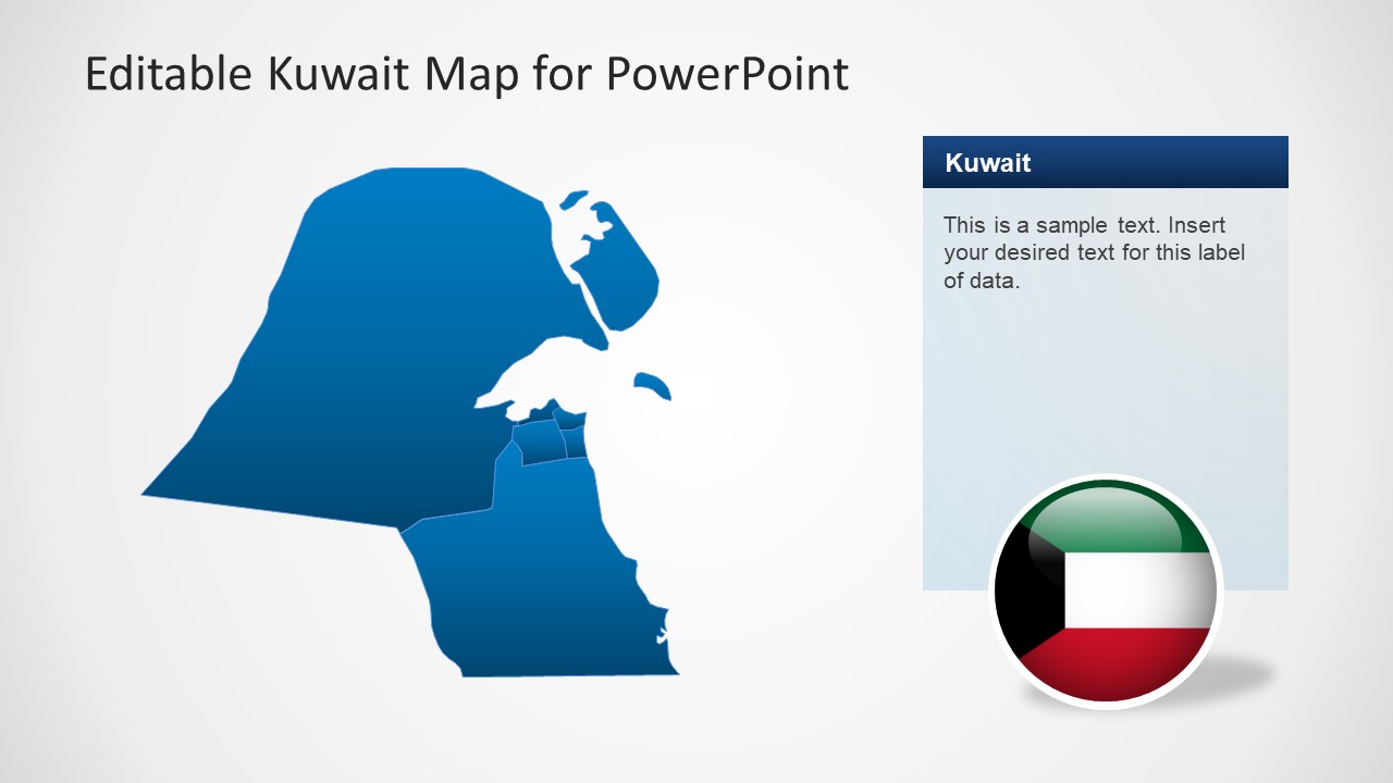 Slide of Editable PowerPoint Map