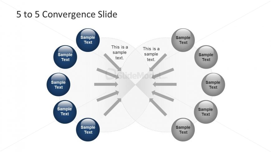 Electron Style Circle Shape of PowerPoint