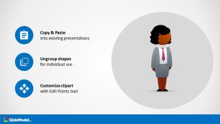 Reusable Cartoon Figure Slide Presentation