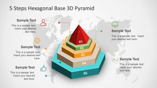 PowerPoint Diagram of Hexagonal Shape