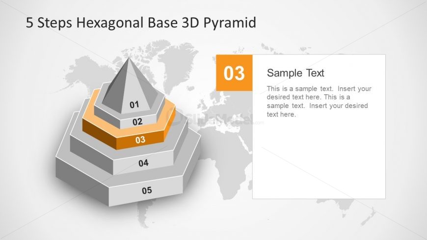 3D Pyramid Diagram Stages