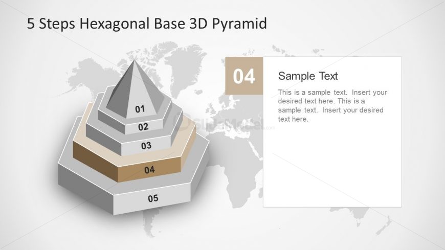 5 Step Hexagonal Base PowerPoint