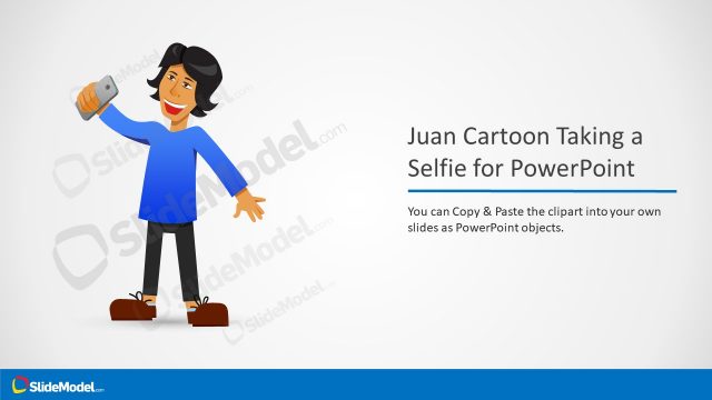 Juan Cartoon Selfie Clipart Template