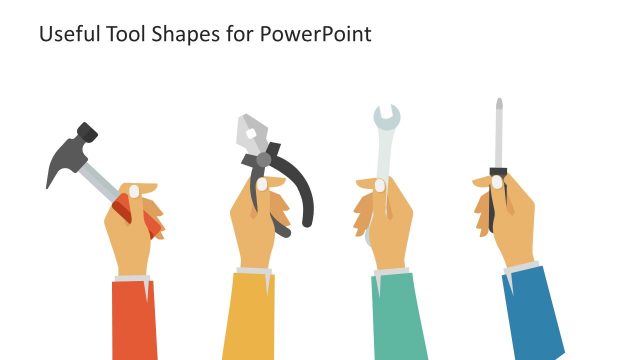 PowerPoint Shapes of Tools and Hands