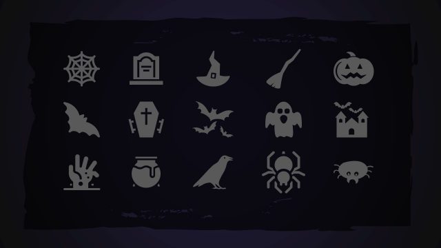 Useful Icons of Halloween in PowerPoint