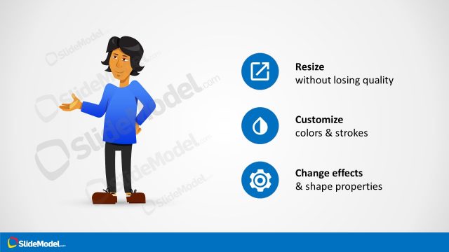 Juan Presentation Cartoon Character