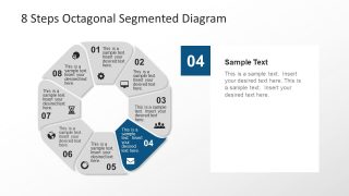 Segments of Octagon in PowerPoint