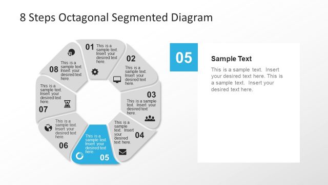 Geometric Octagonal Diagram PowerPoint