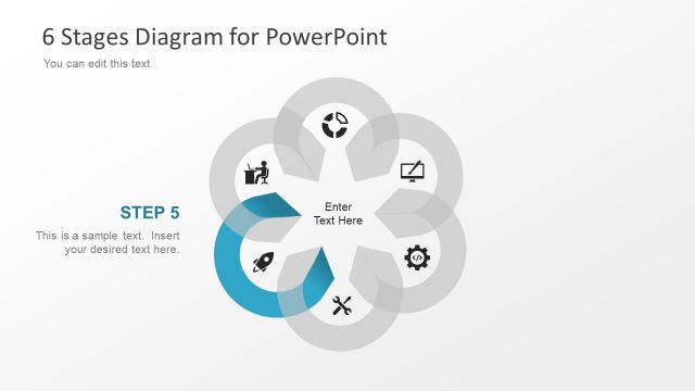 6 Stage Business Management Diagram