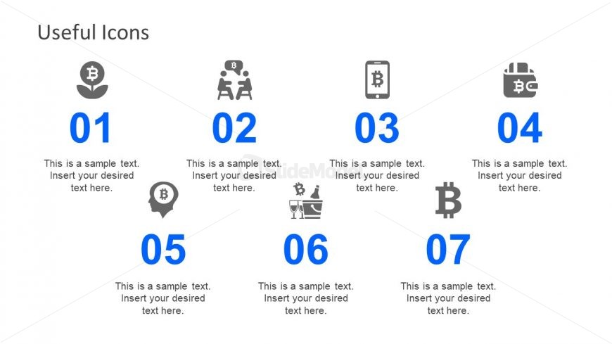 Bitcoin Currency Symbol Icons Slide
