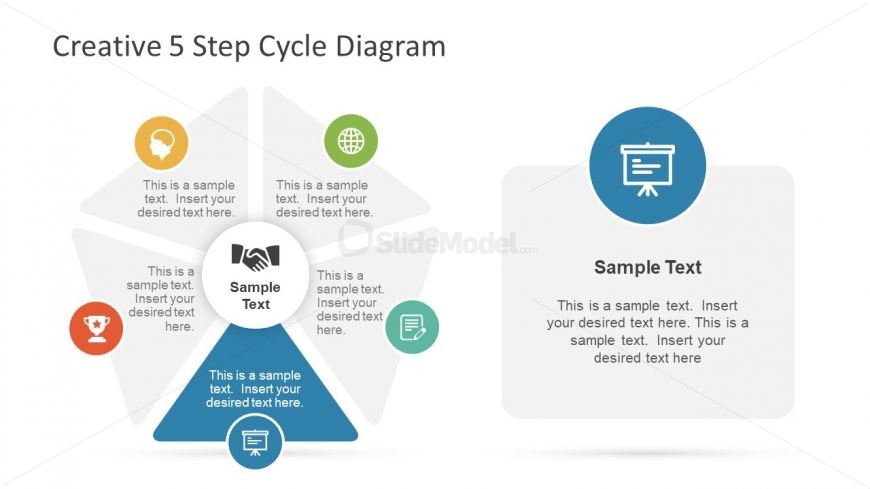 5 Step Circular Diagram Template