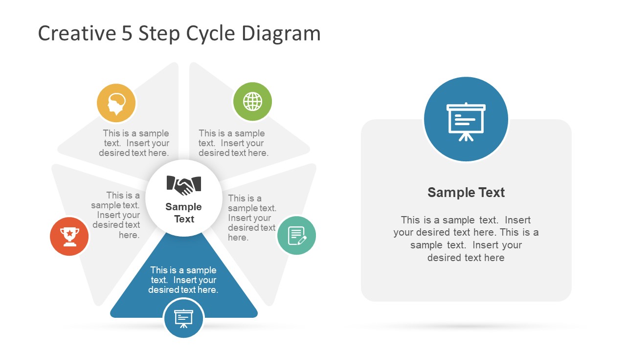 5 Step Circular Diagram Template