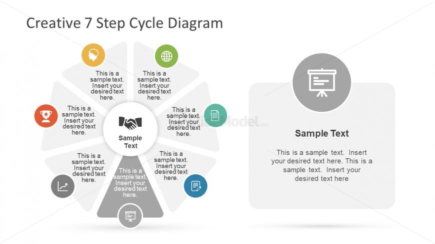 Cycle Diagram of Creative PowerPoint