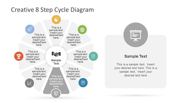 8 Stages of Colorful Iterative Diagram
