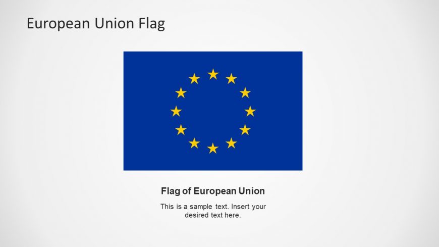 Flat Template of EU Flag