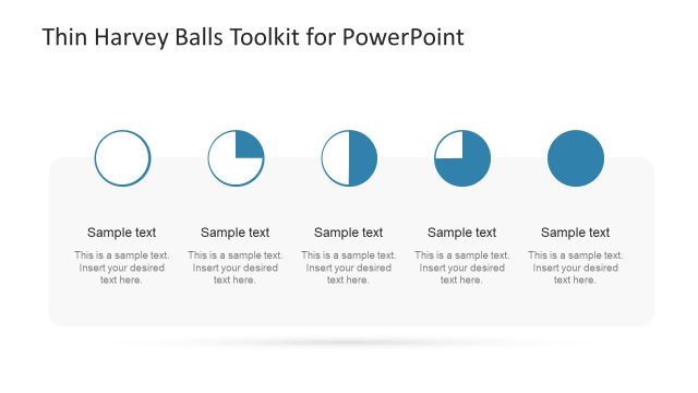 Thin Harvey Balls Toolkit PowerPoint Template