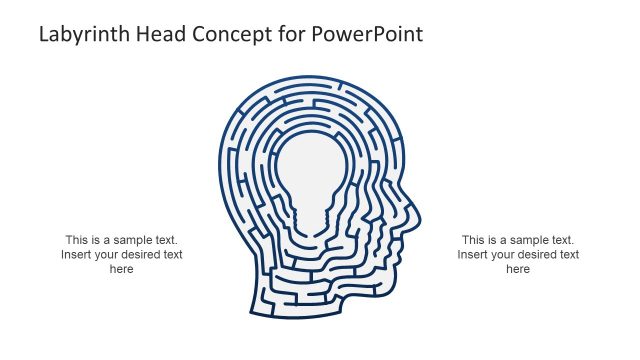 Labyrinth Head Concept PowerPoint Template
