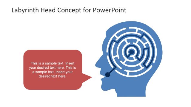 Text Presentation of Labyrinth PowerPoint