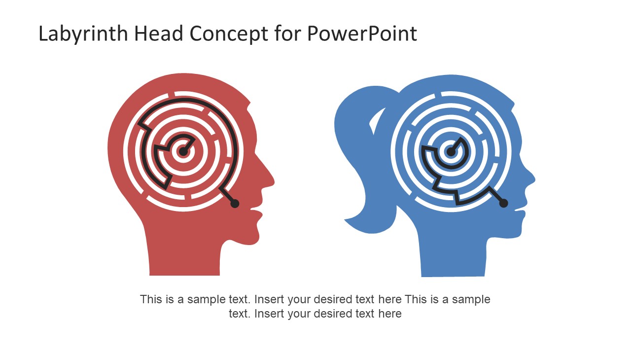 Labyrinth Head Concept Powerpoint Template Slidemodel My XXX Hot Girl