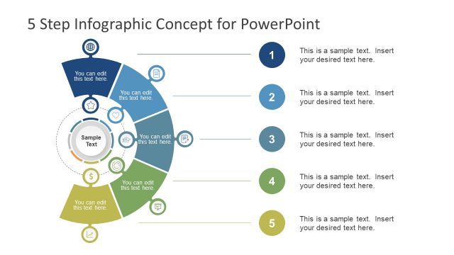 5 Step Infographic Concept for PowerPoint