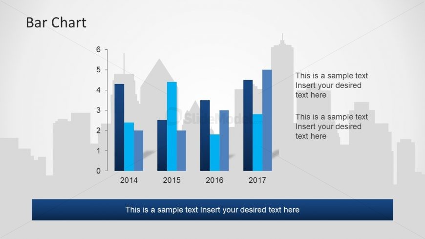 Skyscraper Background and Data Driven Chart Template