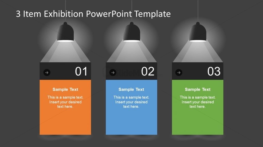 Background PowerPoint of Spotlights