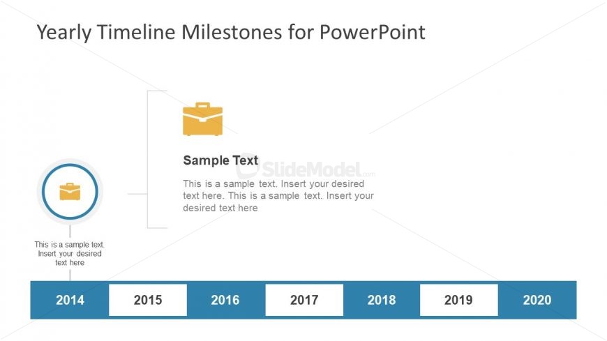 Yearly Timeline PowerPoint Slide