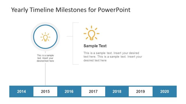 Infographic PowerPoint Icons of Milestone