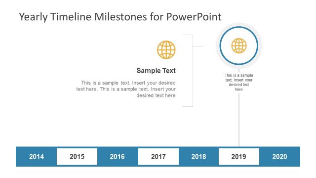 Graphic Presentation of Yearly Milestones Timeline