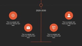 Presentation of Vertical Timeline in PowerPoint