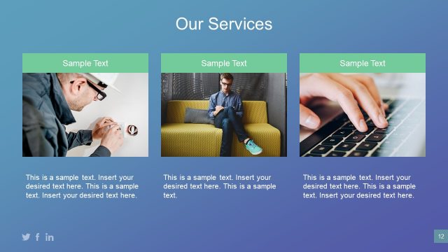 Company Services Offer Slide