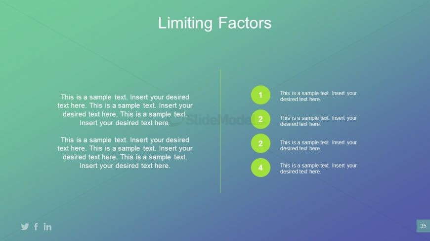 Limitation Business Planning PowerPoint 