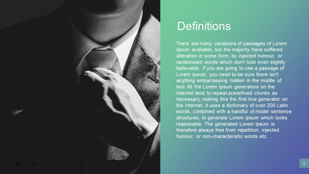 Description Two Content Layout Slide - SlideModel